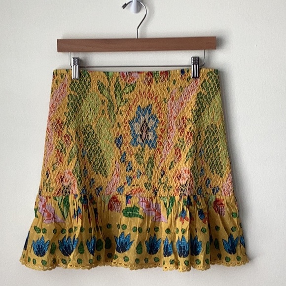 FARM Rio Yellow Summer Garden Mini Skirt - Picture 5 of 11
